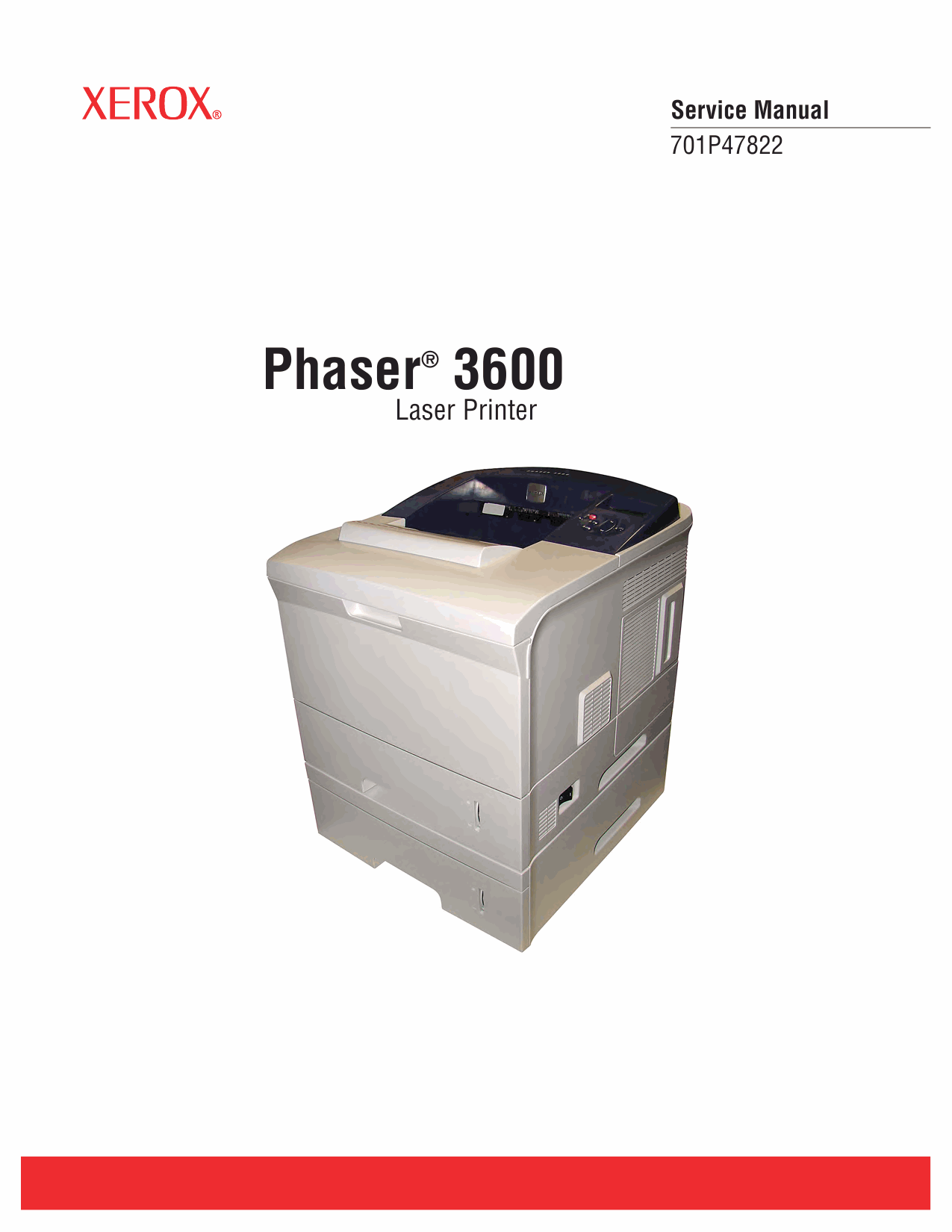 Xerox Phaser 3600 Parts List and Service Manual-1